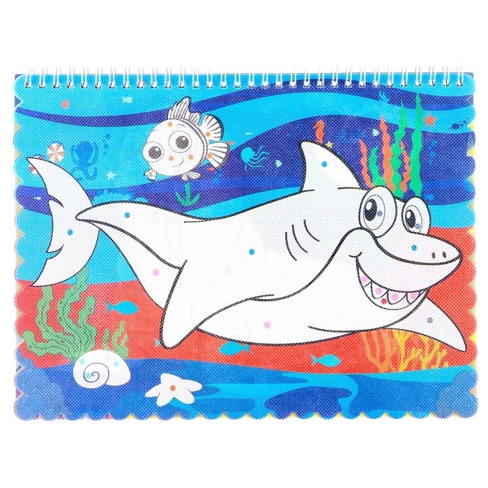 Книжка-раскраска многоразовая «Подводный мир» фломастеры 12 цв., 3D очки, бутылочка для воды Книжка-раскраска многоразовая «Подводный мир» фломастеры 12 цв., 3D очки, бутылочка для воды