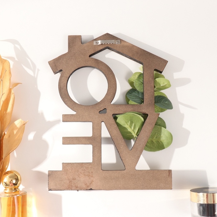 Крючки декоративные дерево Крючки декоративные дерево "Любовь. Домик" 18,3х23,8 см