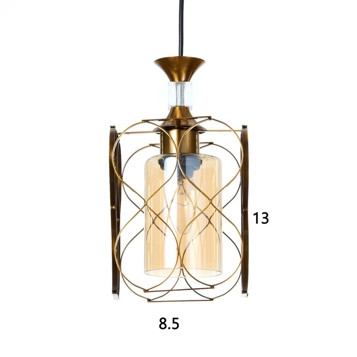 Светильник BayerLux Светильник BayerLux "Инфинити" E27 40Вт золото 15,5х15,5х18-118 см