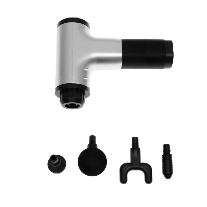 Массажёр для тела Luazon LEM-42, перкуссионный, 4 насадки, 6 скоростей, от АКБ Массажёр для тела Luazon LEM-42, перкуссионный, 4 насадки, 6 скоростей, от АКБ