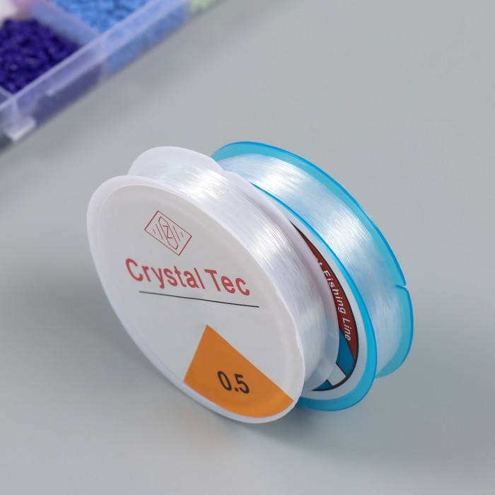 Бисер стекло 12/0 в шкатулке  Бисер стекло 12/0 в шкатулке "Яркий" бусины, леска, ножницы, пинцет 20х13х1,8 см