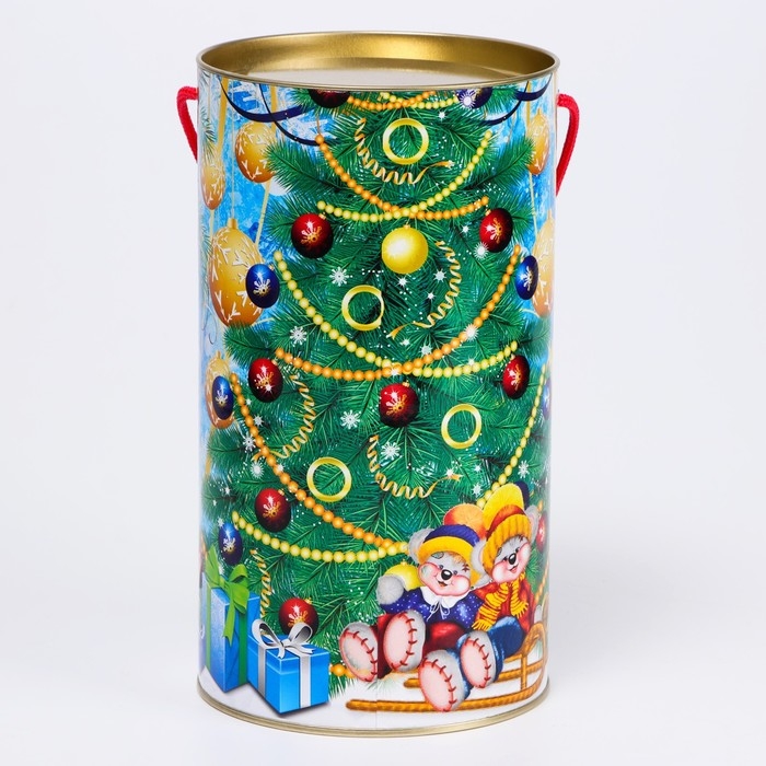 Новый год. Подарочная коробка, тубус «Новогодние музыканты» 120х220мм . Новый год. Подарочная коробка, тубус «Новогодние музыканты» 120х220мм .