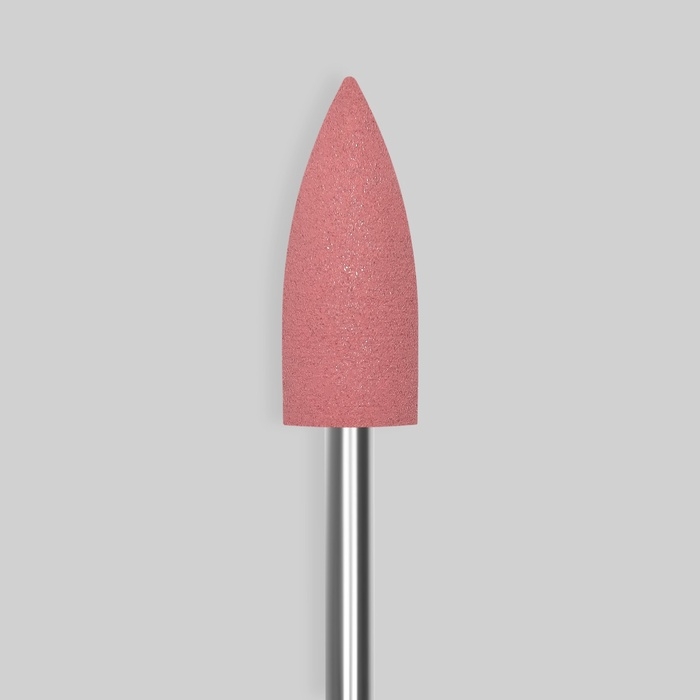 Фреза силиконовая для полировки, средняя, 6 × 16 мм, в пластиковом футляре, цвет розовый Фреза силиконовая для полировки, средняя, 6 × 16 мм, в пластиковом футляре, цвет розовый