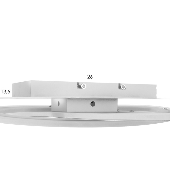 Люстра с ПДУ Люстра с ПДУ "Дельфин LED 140Вт 3000-6000К диммер белый 60х60х9 см BayerLux