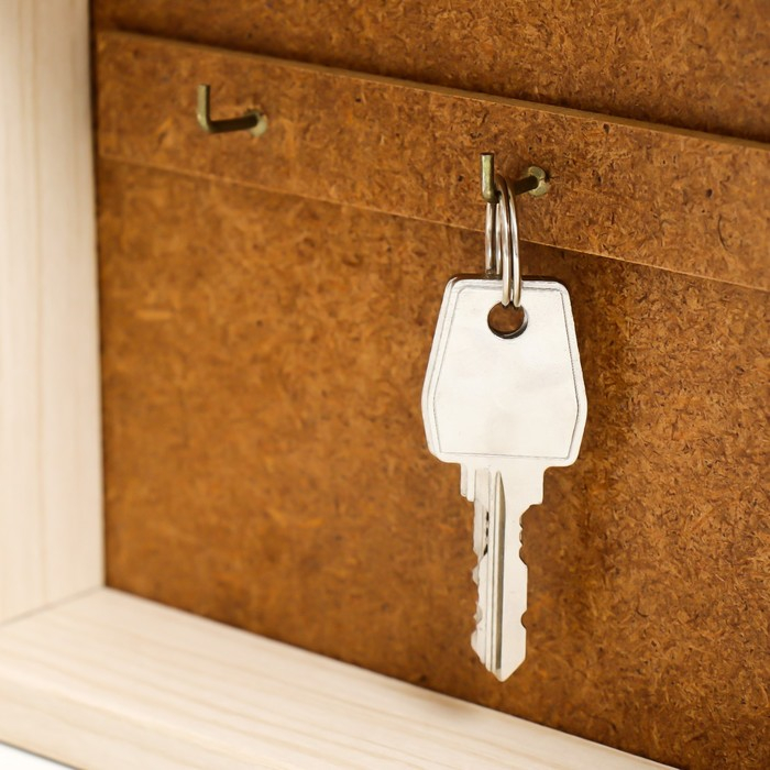 Ключница Ключница "Белые лодочки" 15х21 см молочный дуб