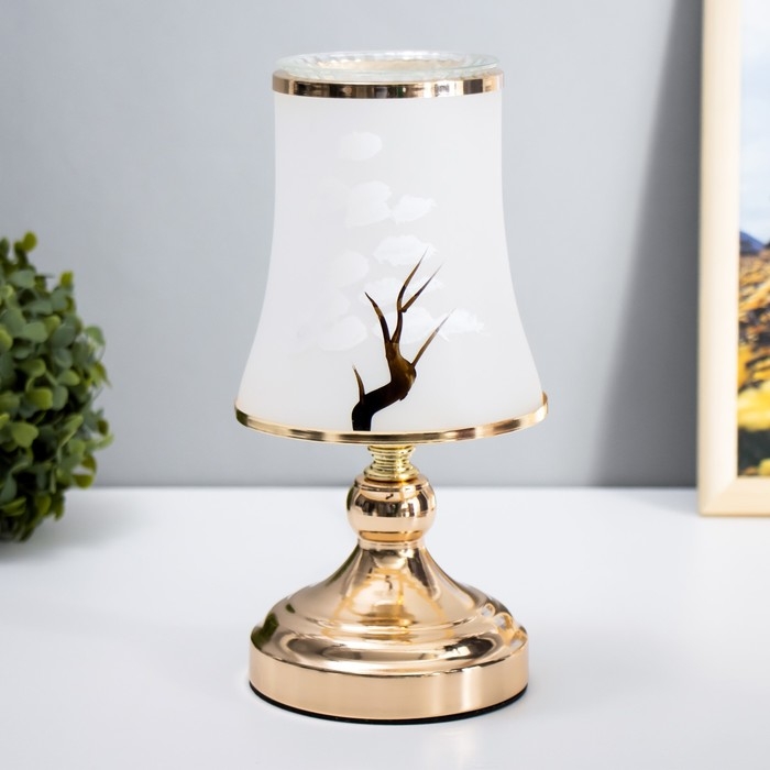 Аромасветильник сенсорный Аромасветильник сенсорный "Бонсай" G5 40Вт золото 13х13х23 см RISALUX