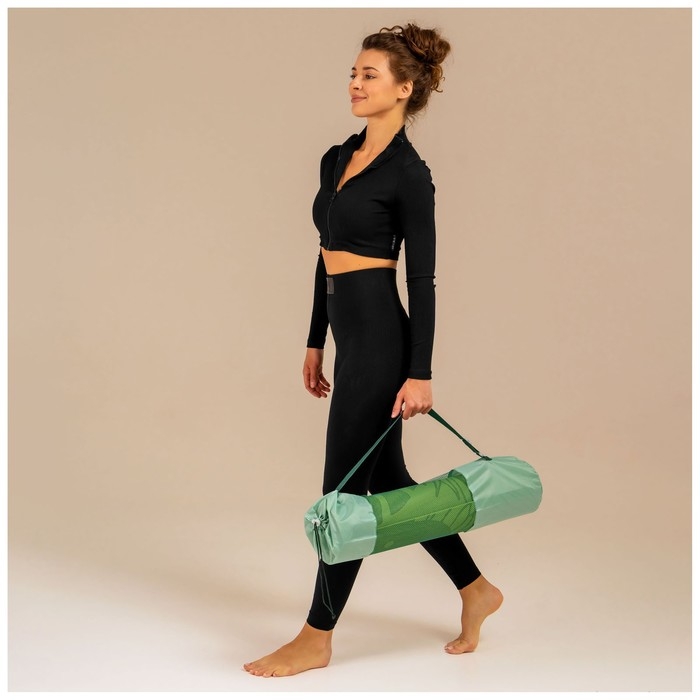 Чехол для йога-коврика Sangh Tropics, цвет зелёный Чехол для йога-коврика Sangh Tropics, цвет зелёный