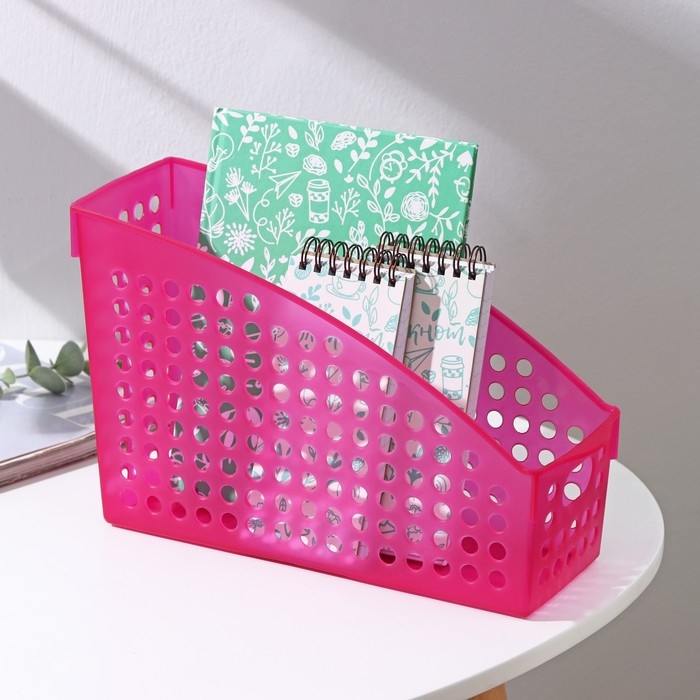 Корзина для хранения «Трамплин решето», пластик, 23×11×16 см, цвет МИКС Корзина для хранения «Трамплин решето», пластик, 23×11×16 см, цвет МИКС