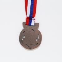 Медаль призовая 192, d= 4 см. 3 место. Цвет бронза. С лентой