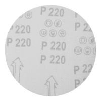 Круг абразивный шлифовальный под "липучку" ТУНДРА, 150 мм, Р220, 5 шт.
