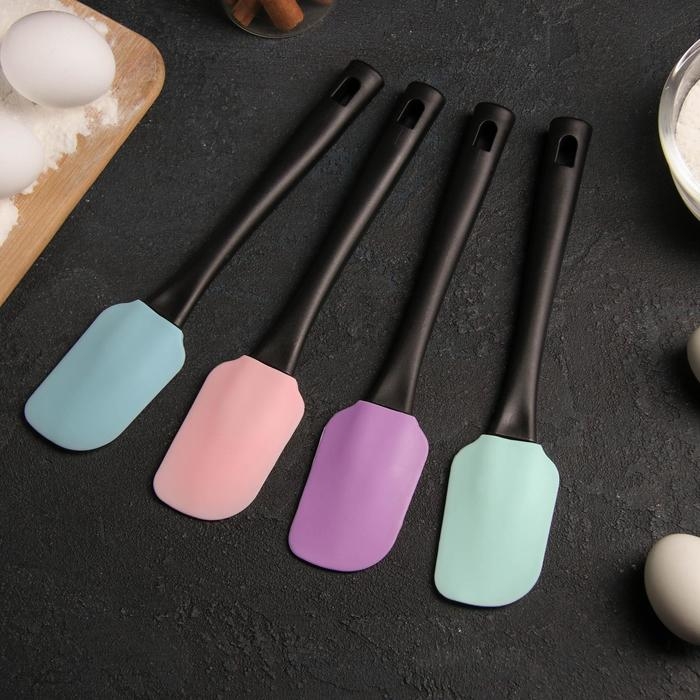 Лопатка Доляна «Контраст», 25,5 см, цвет МИКС Лопатка Доляна «Контраст», 25,5 см, цвет МИКС