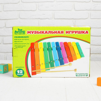 Музыкальная игрушка «Ксилофон», 12 тонов + 2 палочки