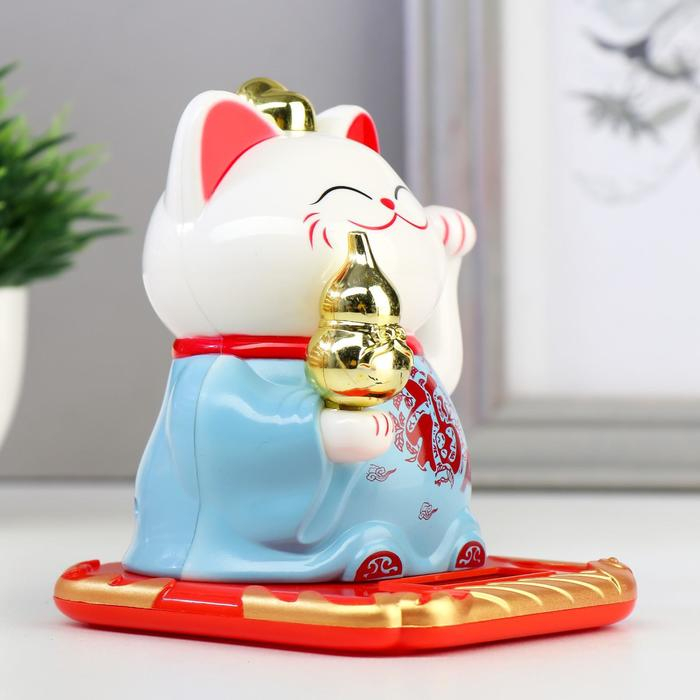 Маятник пластик Маятник пластик "Кот баюн с иероглифами карьера, решимость, долголетие" МИКС 9,5х9,5х8,3 см