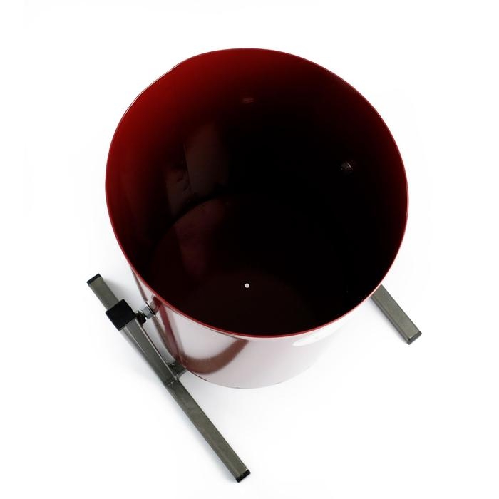 Урна уличная Урна уличная "Круг" 18 л, красная, бак 0,5 мм, 54 х 31 х 31 см