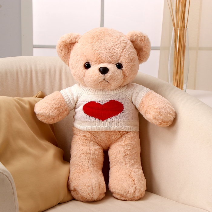 Мягкая игрушка «Медведь», в белой кофте, 50 см Мягкая игрушка «Медведь», в белой кофте, 50 см