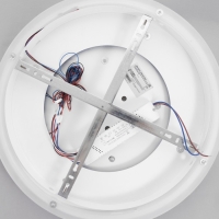 Люстра с ПДУ 1990/1 LED 130Вт 3000-6000К диммер белый 50х50х8 см BayerLux