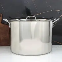 Котёл Катунь &laquo;Общепит&raquo;, 30 л, d=40 см, h=28 см, с крышкой, капсульное дно, индукция, нержавеющая сталь, хромированная