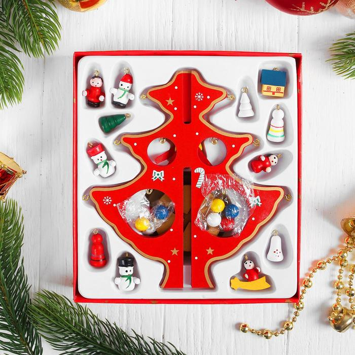 Сувенир новогодний  Сувенир новогодний "Елка на подставке" (градиент, цвет микс)