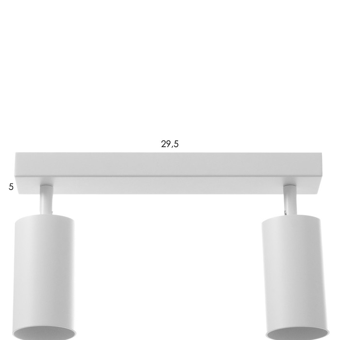 Спот Спот "Этнес" 2хGU10 белый 29,5х6,5х16,5 см