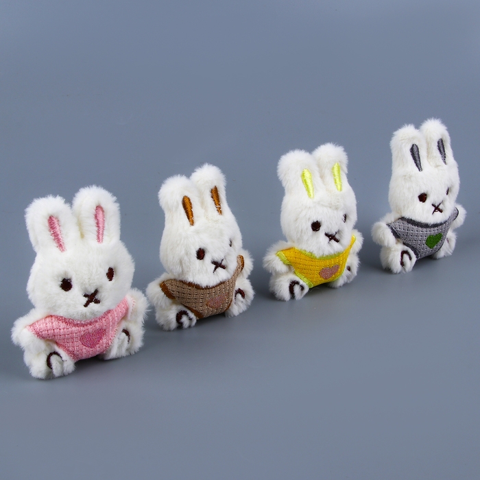 Мягкий магнит «Зайка», 8 см, цвет МИКС Мягкий магнит «Зайка», 8 см, цвет МИКС