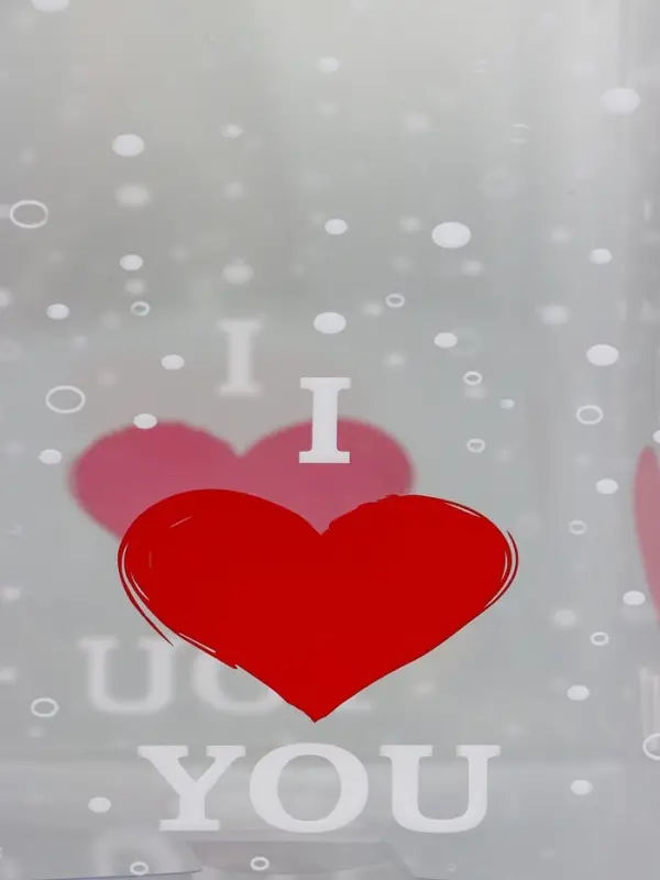 Складная прозрачная коробка из PVC, для упаковки подарков, I love you, 12×12×15 см Складная прозрачная коробка из PVC, для упаковки подарков, I love you, 12×12×15 см