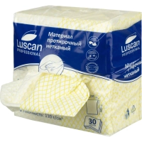 Материал протирочный нетканый Luscan Prof желтый 110г 33,5х34,5см 30л/уп