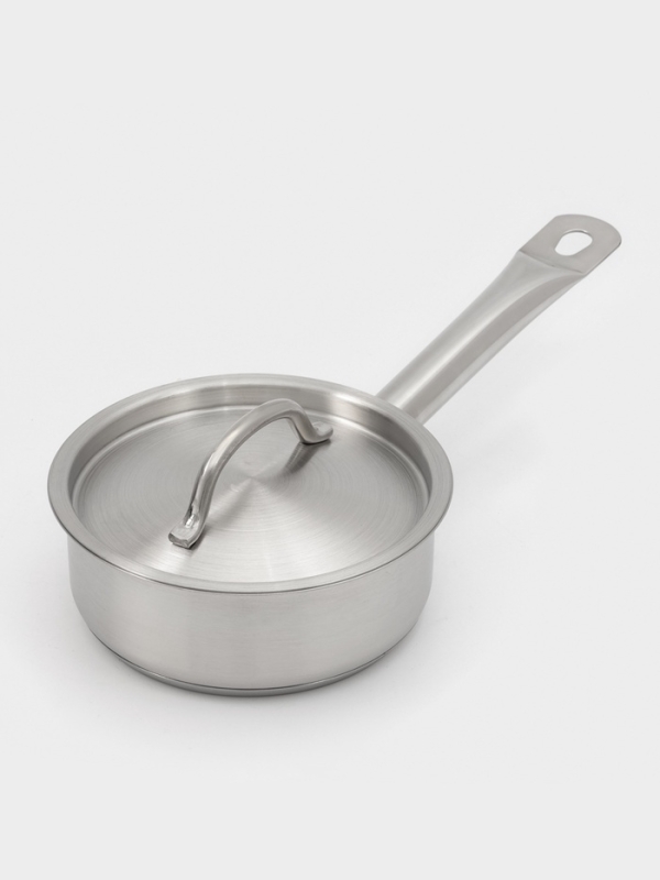 Ковш 860 мл, d=14, h=5,5 см, с крышкой, толщина стенки 0,8 мм, индукция Ковш 860 мл, d=14, h=5,5 см, с крышкой, толщина стенки 0,8 мм, индукция