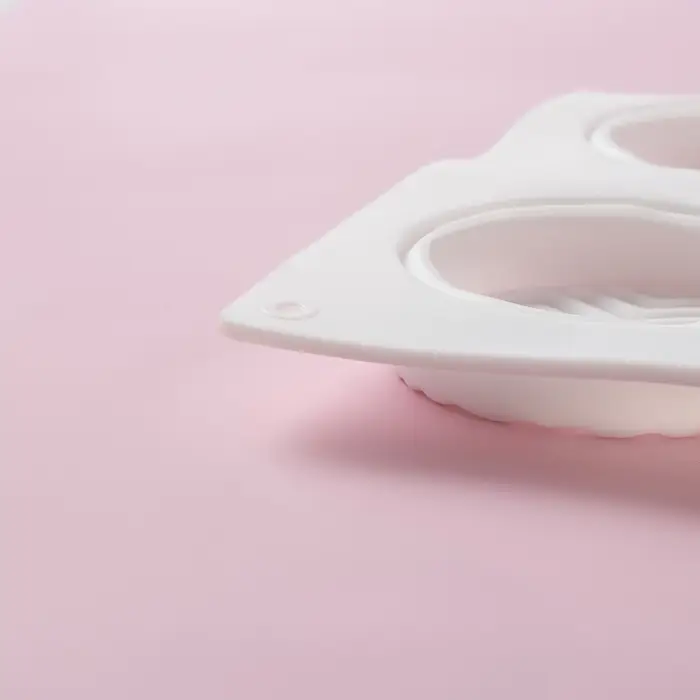 Форма для муссовых десертов и выпечки Доляна &laquo;Твид&raquo;, силикон, 29.5&times;17&times;1.4 см, 8 ячеек (d=6 см), белая