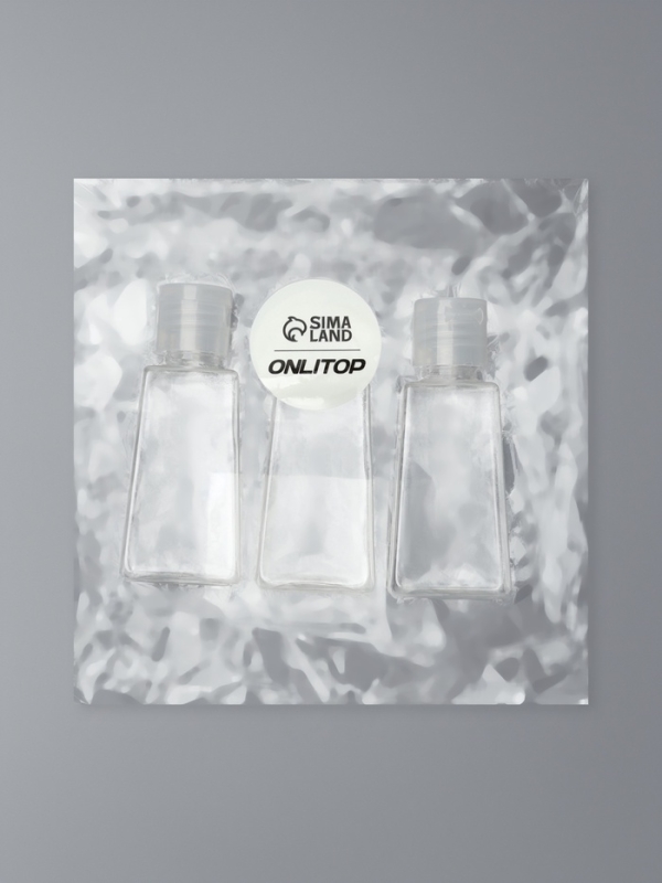 Набор д/хранения 3пр: 3 бут флип-30мл 8*3,2*2,2см пластик прозрач накл ОТ Набор д/хранения 3пр: 3 бут флип-30мл 8*3,2*2,2см пластик прозрач накл ОТ