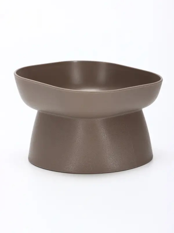 Миска для животных &laquo;КУБ&raquo;, 200 мл, покрытие софт-тач, французский серый