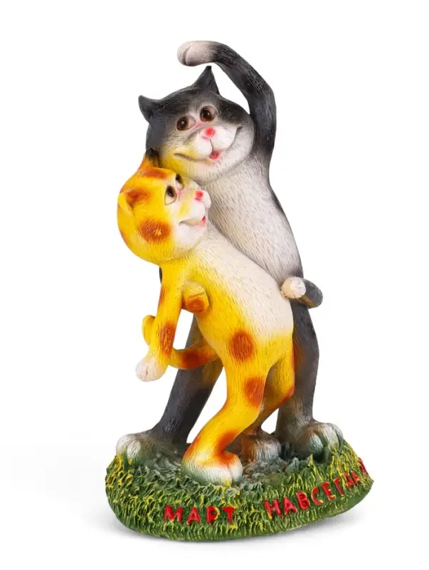 Садовая фигура из полистоуна &laquo;Кошки&raquo;, 18&times;12&times;32 см