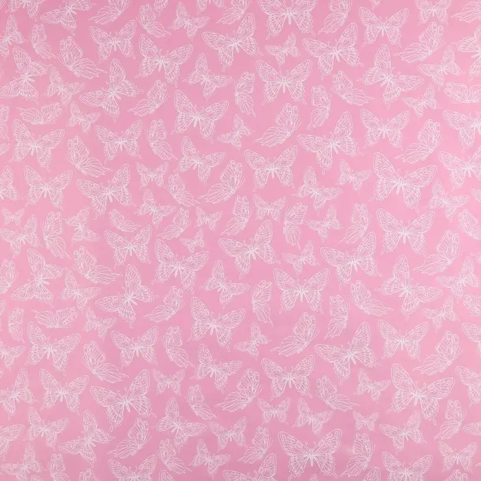 Бумага упаковочная глянцевая «Бабочки», 70 х 100 см