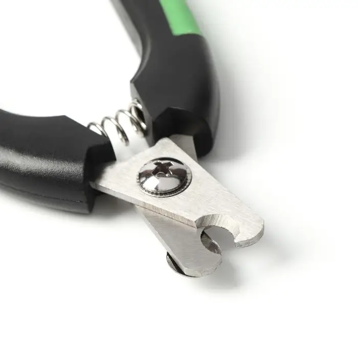 Когтерез боковой малый с закругленными резиновыми ручками,отверстие 8 мм,чёрный с зелёным Когтерез боковой малый с закругленными резиновыми ручками,отверстие 8 мм,чёрный с зелёным