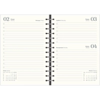 Ежедневник датированный 2026 IF 14х20см 160л, на спир, Basic I1751emb/black