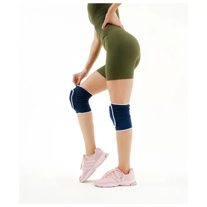 Наколенники спортивные ONLYTOP, верх 28 см, низ 25 см, универсальные, синие