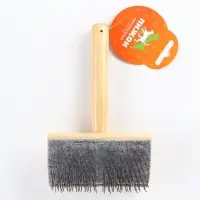 Щётка - пуходёрка, основание 110&times;58 мм, жёсткая, для &laquo;Кавказца&raquo;, дерево