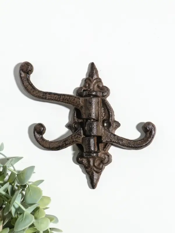Крючки настенные раздвижные &laquo;Вензель&raquo;, ключница декоративная, чугун, 14&times;14.5&times;2 см