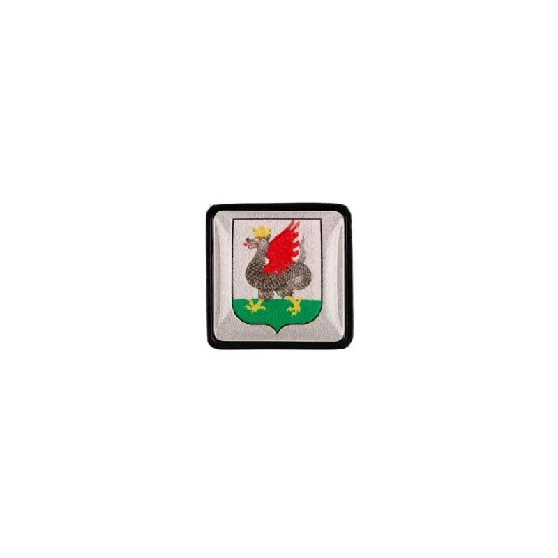 Шильдик на резинку с наклейкой «Казань», черный