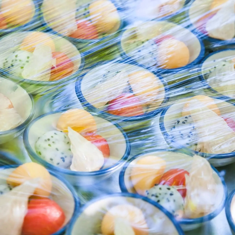 Пленка пищевая п/э 45см х 200м 7мкм прозрачная