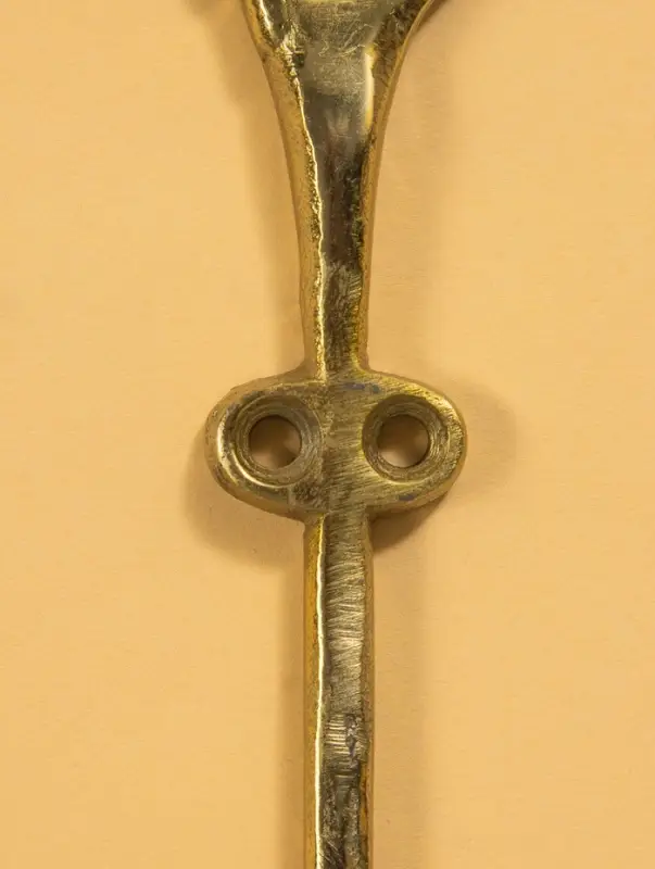 Крючок настенный «Весёлый Роджер», 22×13.5×5.5 см, алюминий, золото Крючок настенный «Весёлый Роджер», 22×13.5×5.5 см, алюминий, золото