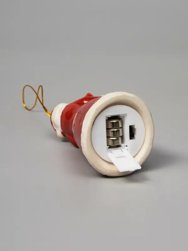 Светодиодная подвеска &laquo;Дед Мороз&raquo;, 9.6&times;5.1&times;5.1 см, 1 LED, от батареек LR44&times;3, свечение тёплое белое