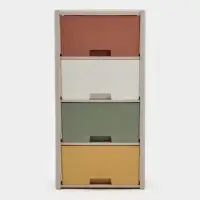 Комод 4-х секционный &laquo;Колорит&raquo;, пластик, 47.5&times;30&times;94 см, МИКС