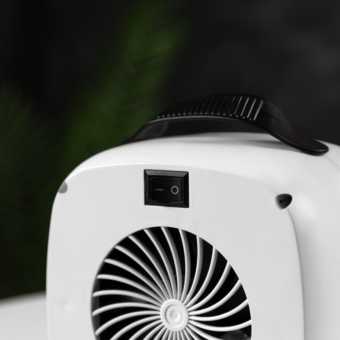 Мини тепловентилятор настольный LTO-01, 500Вт, 4м2, от сети, белый Мини тепловентилятор настольный LTO-01, 500Вт, 4м2, от сети, белый