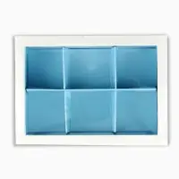 Коробка под 6 конфет новогодняя с ячейками &laquo;Снежный городок&raquo;, 10&times;14.5&times;3 см