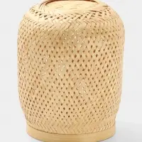 Корзинка плетёная из бамбука, 20&times;20&times;28 см