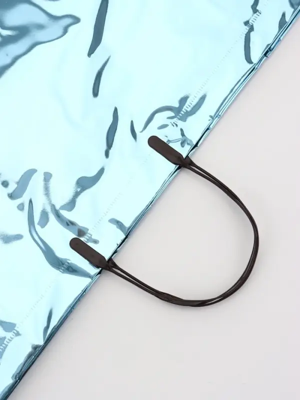 Пакет подарочный ПВХ, голография, голубой, пластиковая ручка, 44×33×12 см Пакет подарочный ПВХ, голография, голубой, пластиковая ручка, 44×33×12 см