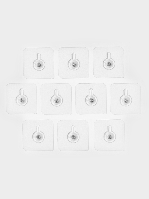 Крючки для полок самоклеящиеся, винтовые, 5,7×5,7 см, 10 шт