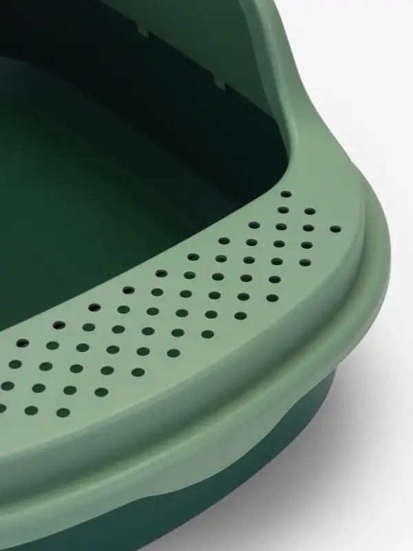 Лоток для кошек Фур-Мур 48×35.5 cм с высоким бортом + совок, Soft-touch, изумруд Лоток для кошек Фур-Мур 48×35.5 cм с высоким бортом + совок, Soft-touch, изумруд