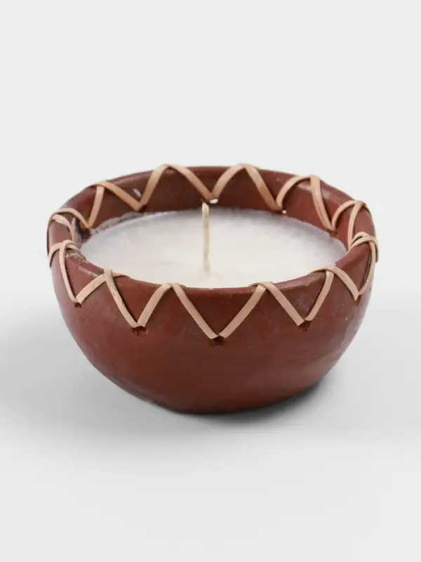 Свеча в керамической чаше, 11&times;11&times;5 см