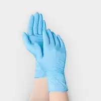 Перчатки нитриловые Nitrile, смотровые, нестерильные, размер S, 200 шт./уп (100 пар), голубые